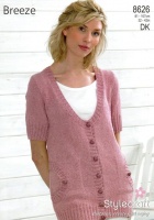 Knitting Pattern - Stylecraft 8626 - Breeze DK - Cardigan